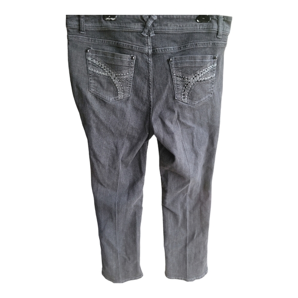 Liz claiborn stonewash light black jeans size 12 - Picture 2 of 4